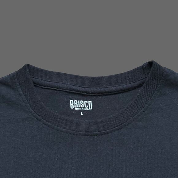 Brisco Brands Retro Los Angeles Muscle Car Graphic Tee SS Black Size Large GUC - Picture 4 of 6